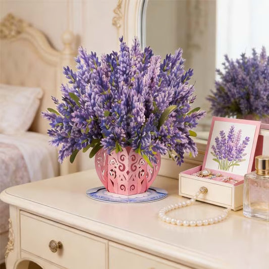 Carte PopLove bouquet Lavende